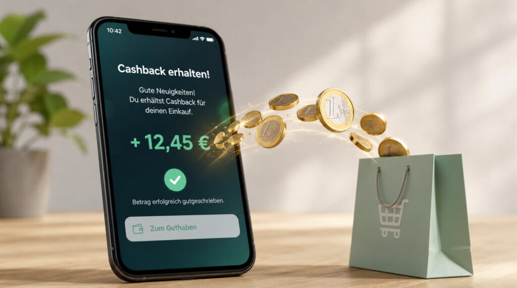 Cashback Apps zahlen beim Einkaufen Geld zurück