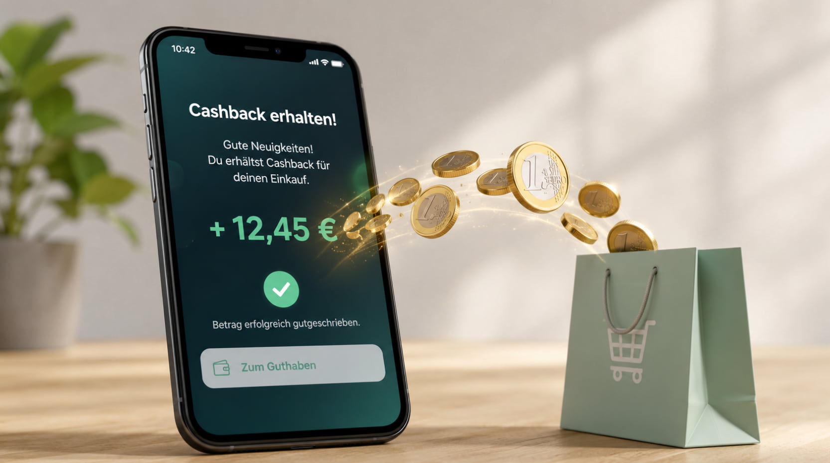 Cashback Apps zahlen beim Einkaufen Geld zurück