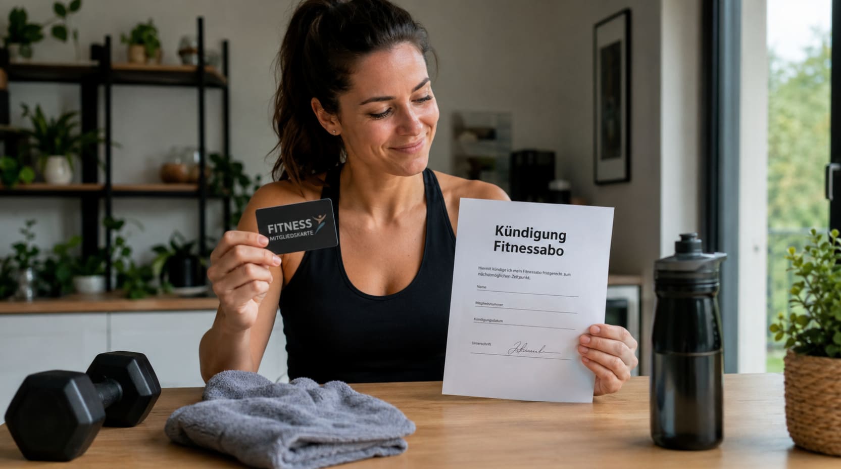 Fitnessstudio kündigen und Vertrag beenden